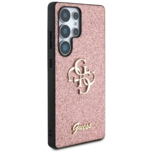 Wholesale Guess Fixed Glitter Big 4G Metal Logo Samsung Galaxy S25 Ultra pink - GUE4304 - {ean13} - Hurt
