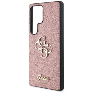 Wholesale Guess Fixed Glitter Big 4G Metal Logo Samsung Galaxy S25 Ultra pink - GUE4304 - {ean13} - Hurt