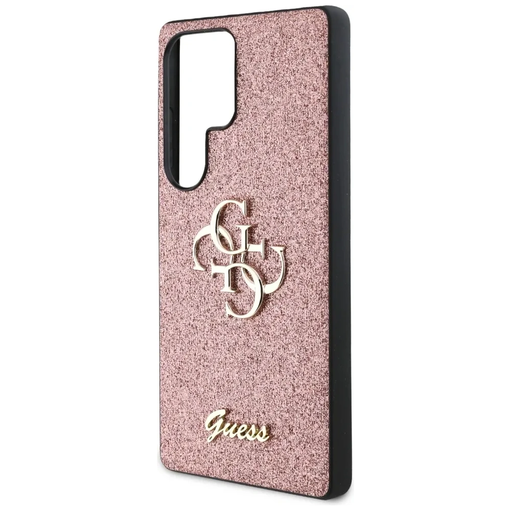 Hurtownia GSM - Etui Guess Fixed Glitter Big 4G Metal Logo pro Samsung Galaxy S25 Ultra růžové - GUE4304 - {ean13} - Hurt
