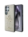 Etui Guess Fixed Glitter Big 4G Metal Logo pro Samsung Galaxy S25 Ultra zlaté