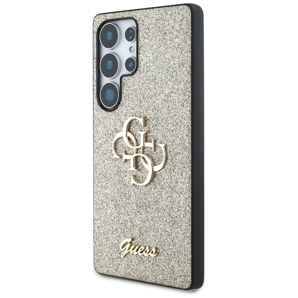 Hurtownia GSM - Etui Guess Fixed Glitter Big 4G Metal Logo pro Samsung Galaxy S25 Ultra zlaté - GUE4305 - {ean13} - Hurt
