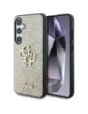 Etui Guess Fixed Glitter Big 4G Metal Logo do Samsung Galaxy S25 złoty