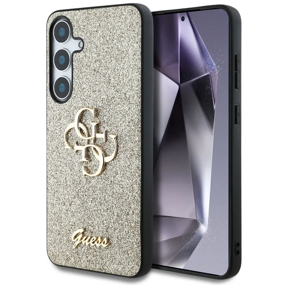 Hurtownia GSM - Guess Fixierte Glitzer Große 4G Metall-Logo Samsung Galaxy S25 gold - GUE4306 - {ean13} - Hurt