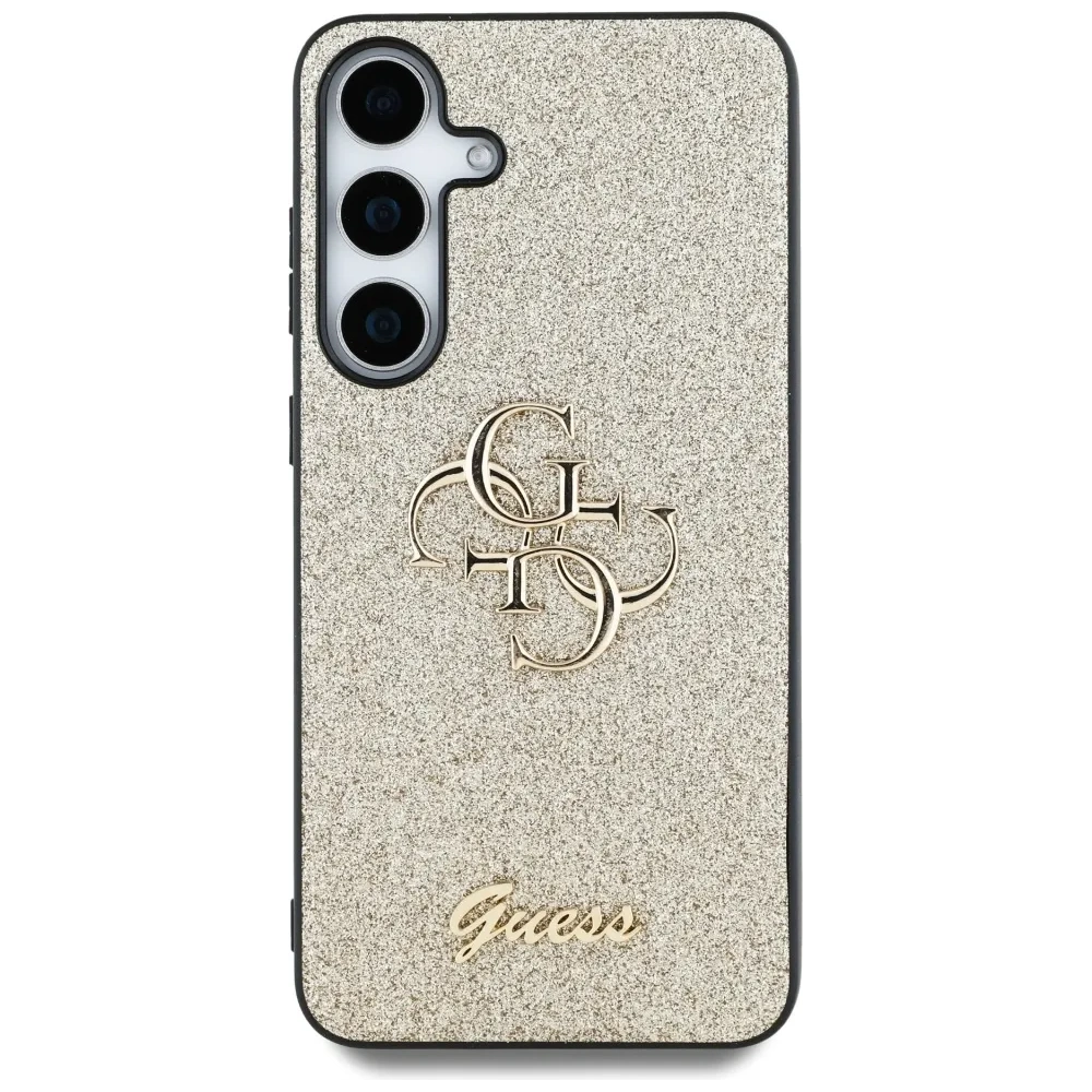 Hurtownia GSM - Guess Fixierte Glitzer Große 4G Metall-Logo Samsung Galaxy S25 gold - GUE4306 - {ean13} - Hurt
