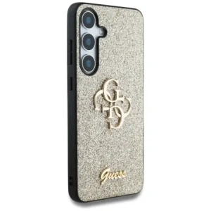 Hurtownia GSM - Guess Logo Metalic Mare 4G Strălucitor Fix Samsung Galaxy S25 aurie - GUE4306 - {ean13} - Hurt