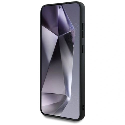 Etui Guess Fixed Glitter Big 4G Metal Logo do Samsung Galaxy S25+ Plus czarny