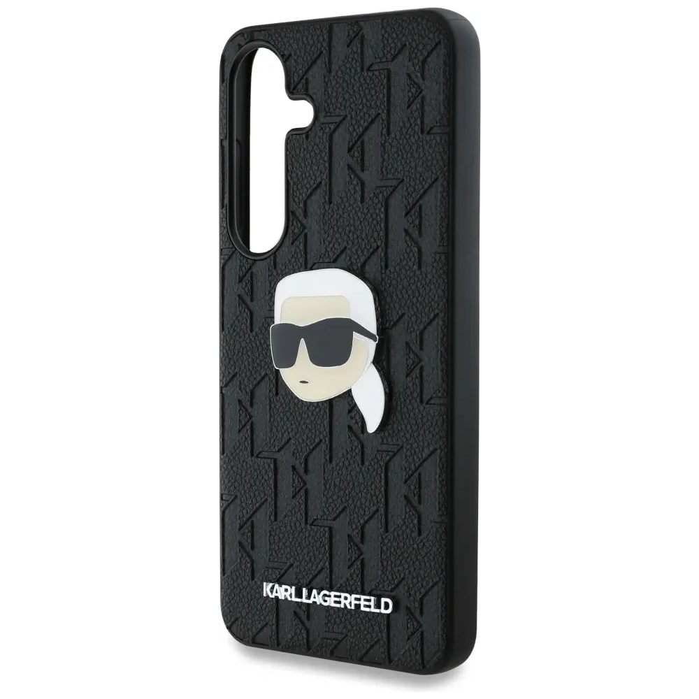 Hurtownia GSM - Karl Lagerfeld Leder Monogram Pin Logo Karl Kopf Samsung Galaxy S25 schwarz - KLD21899 - {ean13} - Hurt