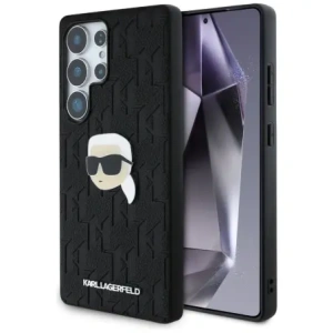 Wholesale Karl Lagerfeld Leather Monogram Pin Logo Karl Head Samsung Galaxy S25 Ultra black - KLD21900 - {ean13} - Hurt