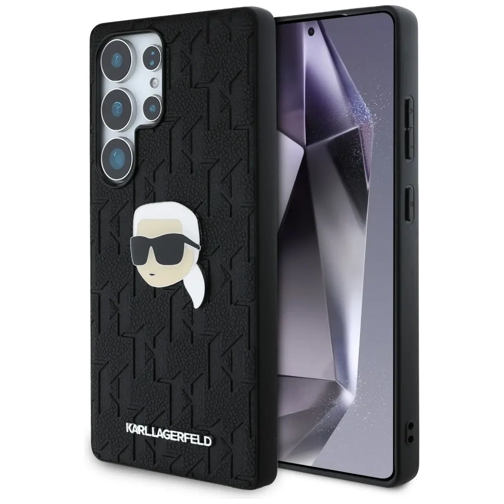 Hurtownia GSM - Etui Karl Lagerfeld Leather Monogram Pin Logo Karl Head do Samsung Galaxy S25 Ultra czarny - KLD21900 - {ean13} - Hurt