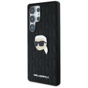 Wholesale Karl Lagerfeld Leather Monogram Pin Logo Karl Head Samsung Galaxy S25 Ultra black - KLD21900 - {ean13} - Hurt