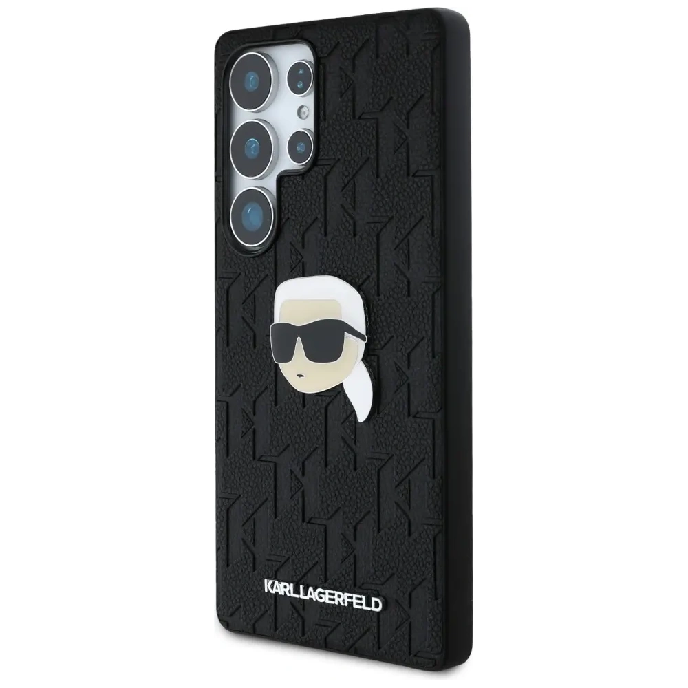 Hurtownia GSM - Etui Karl Lagerfeld Leather Monogram Pin Logo Karl Head do Samsung Galaxy S25 Ultra czarny - KLD21900 - {ean13} - Hurt