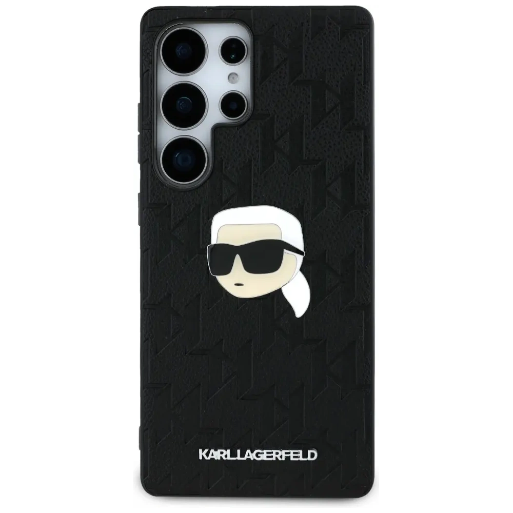 Hurtownia GSM - Etui Karl Lagerfeld Leather Monogram Pin Logo Karl Head do Samsung Galaxy S25 Ultra czarny - KLD21900 - {ean13} - Hurt