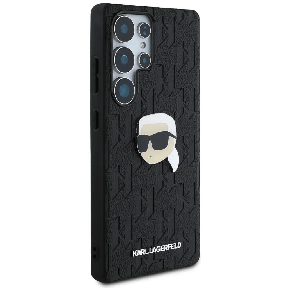 Hurtownia GSM - Etui Karl Lagerfeld Leather Monogram Pin Logo Karl Head do Samsung Galaxy S25 Ultra czarny - KLD21900 - {ean13} - Hurt