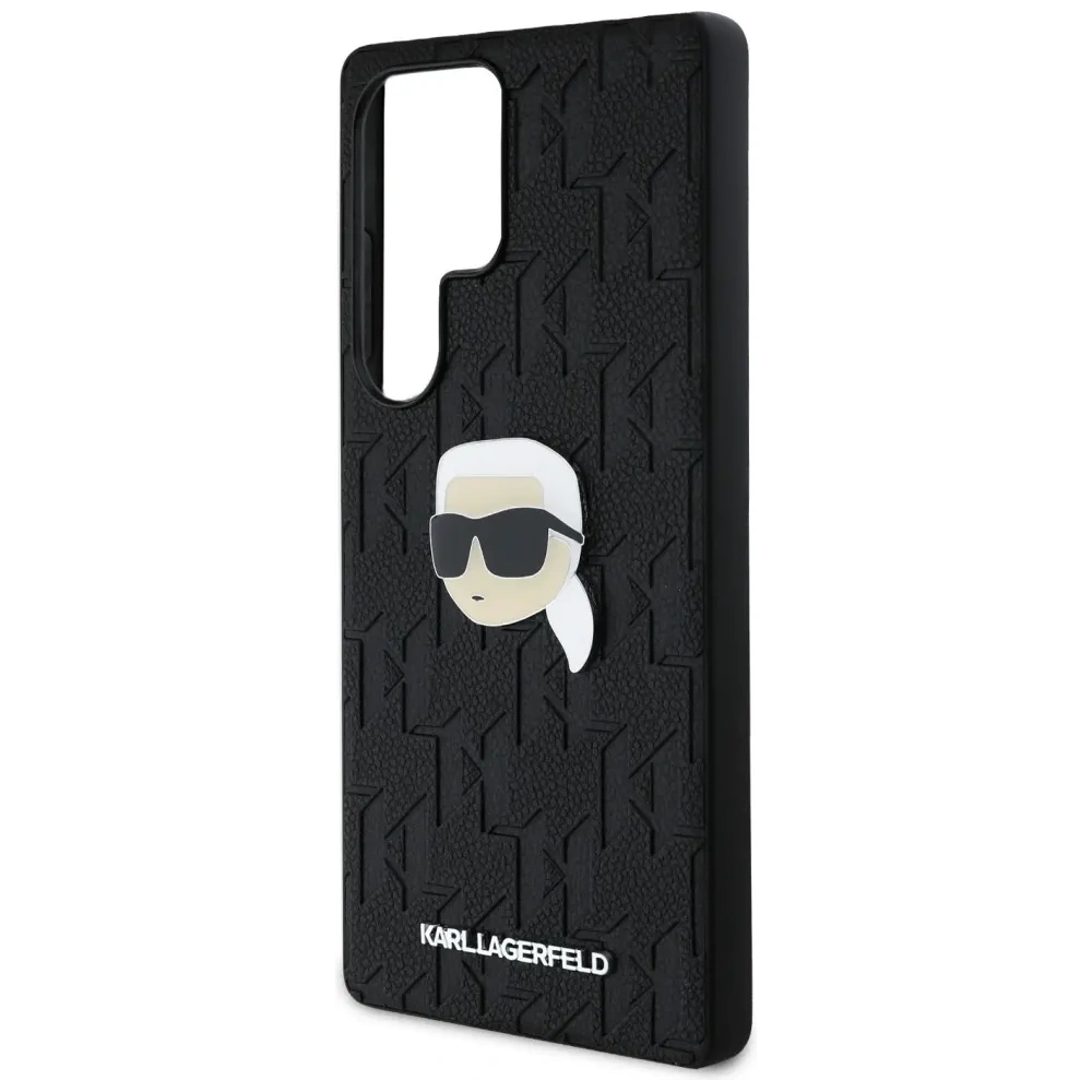 Hurtownia GSM - Etui Karl Lagerfeld Leather Monogram Pin Logo Karl Head do Samsung Galaxy S25 Ultra czarny - KLD21900 - {ean13} - Hurt
