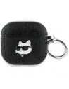 Karl Lagerfeld Monogram Choupette Kopf Apple AirPods 4 schwarz
