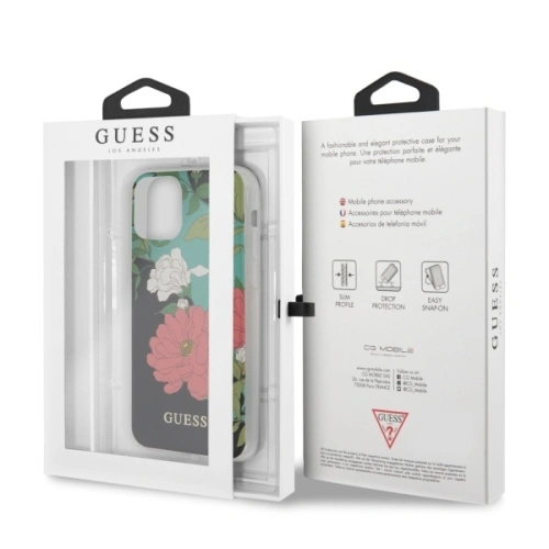 Etui Guess GUHCN58IMLFL01 Apple iPhone 11 Pro czarny/black N°1 Flower Collection