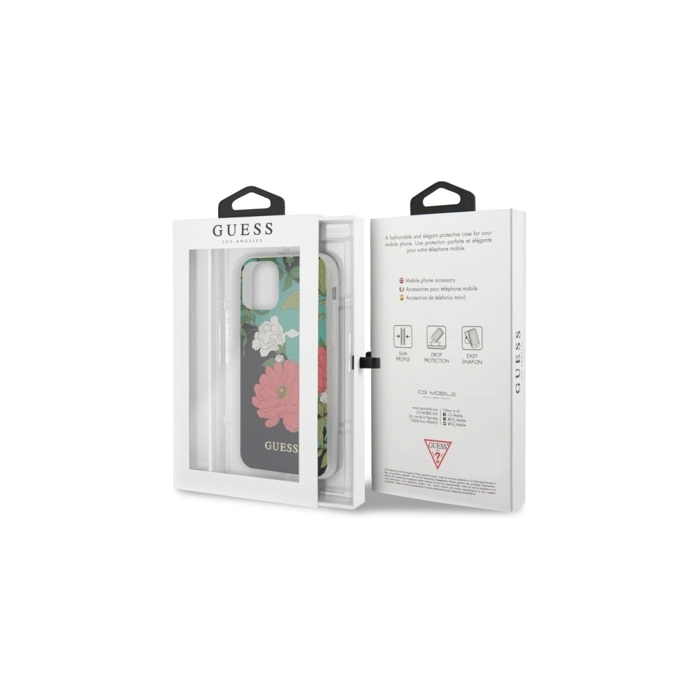 Hurtownia GSM - Etui Guess GUHCN58IMLFL01 Apple iPhone 11 Pro černý/black N°1 Flower Collection - GUE469BLK - {ean13} - Hurt