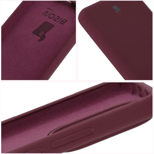 Silikonowe etui Bizon Soft Case do Xiaomi Redmi Note 14 5G ciemnofioletowe