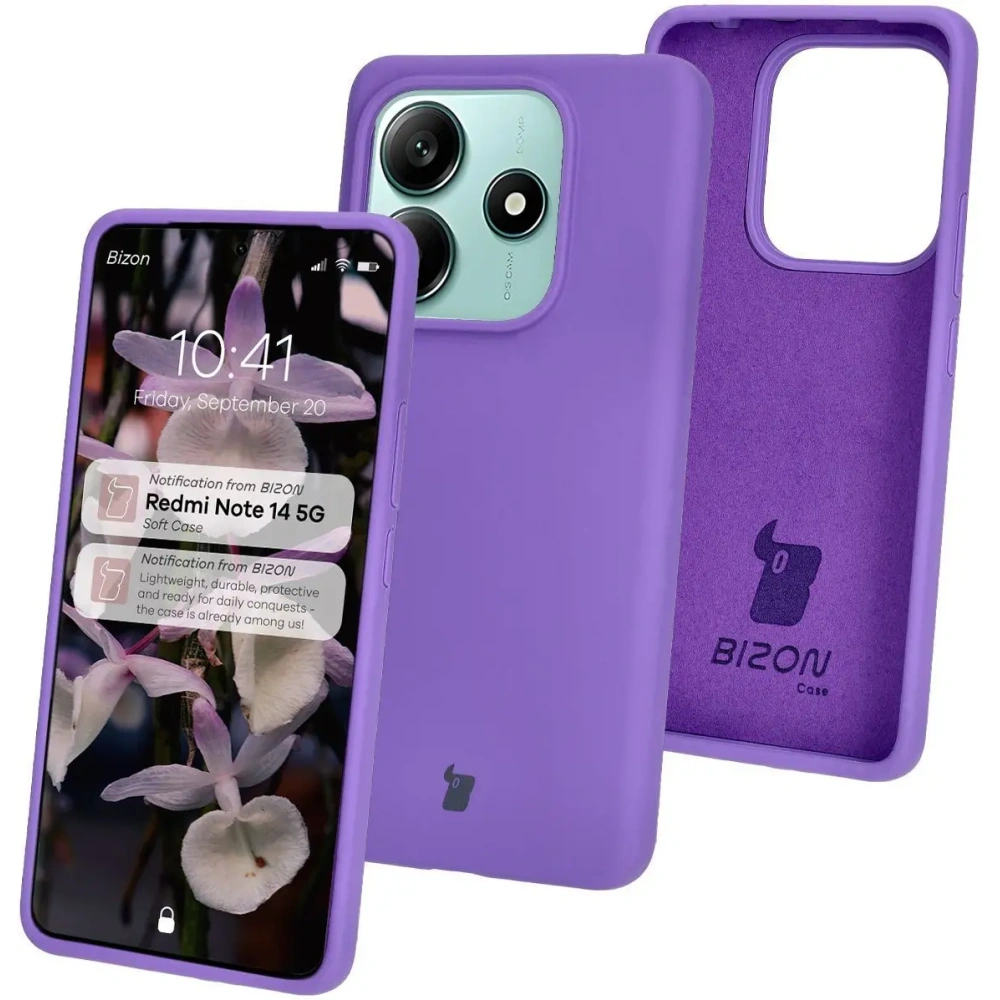 Hurtownia GSM - Caz moale Bizon Xiaomi Redmi Note 14 5G violet - BIZ8466 - {ean13} - Hurt
