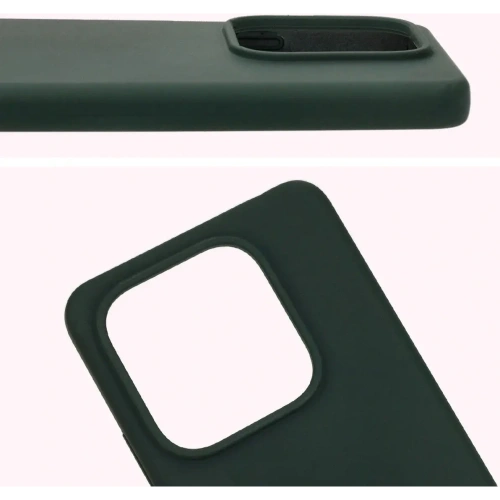 Silikonowe etui Bizon Soft Case do Xiaomi Redmi Note 14 5G ciemnozielone