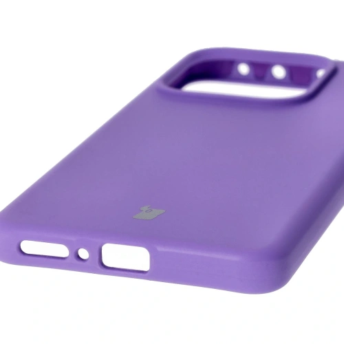 Silikonowe etui Bizon Soft Case do Xiaomi Redmi Note 14 5G fioletowe