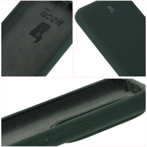 Silikonowe etui Bizon Soft Case do Xiaomi Redmi Note 14 5G ciemnozielone