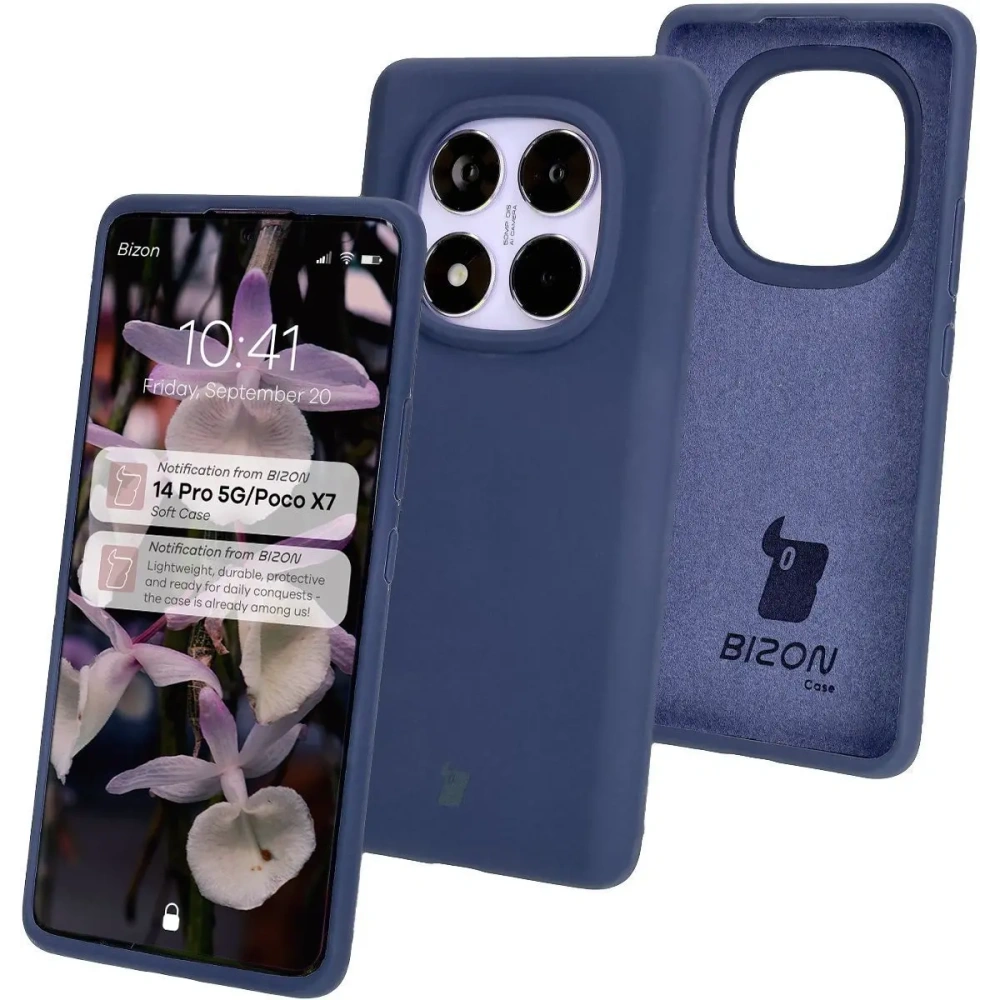 Hurtownia GSM - Bizon Soft Case Xiaomi Redmi Note 14 Pro 5G / Poco X7 dunkelblau - BIZ8467 - {ean13} - Hurt