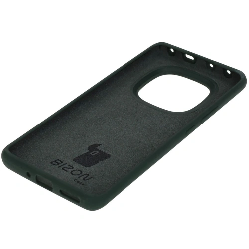 Silikonowe etui Bizon Soft Case do Xiaomi Redmi Note 14 Pro 5G / Poco X7 ciemnozielone