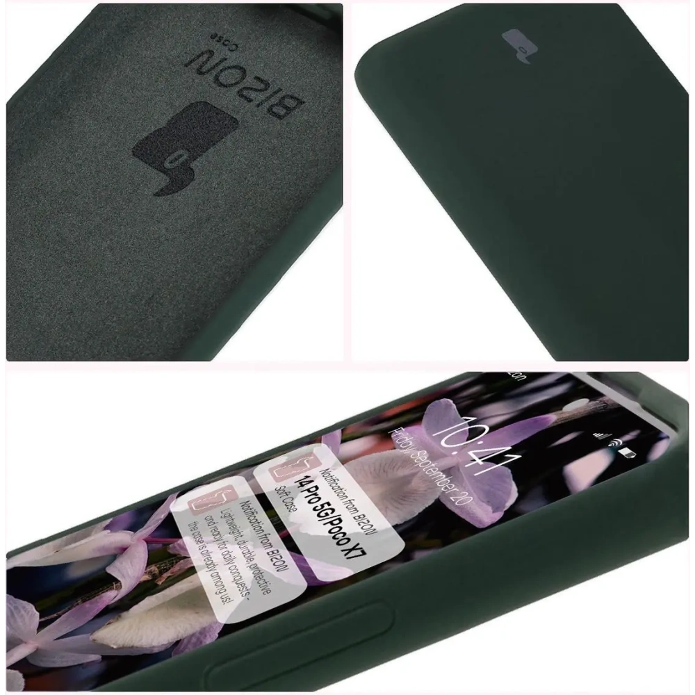 Hurtownia GSM - Bizon Soft Case Xiaomi Redmi Note 14 Pro 5G / Poco X7 dunkelgrün - BIZ8468 - {ean13} - Hurt