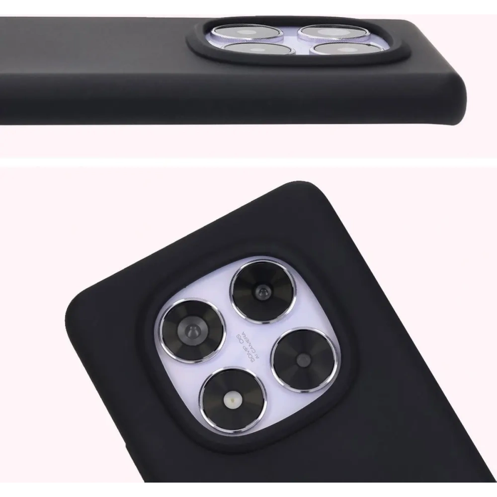 Hurtownia GSM - Silikonowe etui Bizon Soft Case do Xiaomi Redmi Note 14 Pro 5G / Poco X7 czarne - BIZ8469 - {ean13} - Hurt