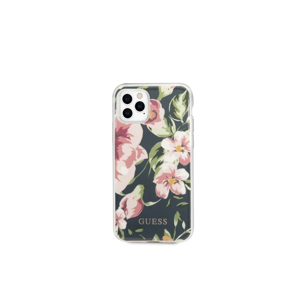 Hurtownia GSM - Etui Guess GUHCN58IMLFL03 Apple iPhone 11 Pro granátový/navy N°3 Flower Collection - GUE471NAV - {ean13} - Hurt