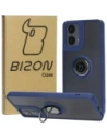 Hurtownia GSM - Bizon Case Hybrid Ring Motorola Moto G04 / G24 / G24 Power füstös sötétkék kerettel - BIZ8470 - {ean13} - Hurt