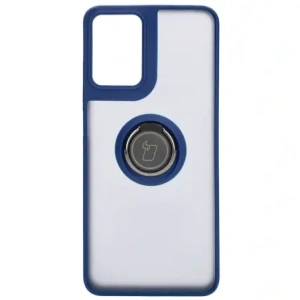 Hurtownia GSM - Bizon Case Hybrid Ring Motorola Moto G04 / G24 / G24 Power fumuriu cu un cadru albastru închis - BIZ8470 - {ean13} - Hurt