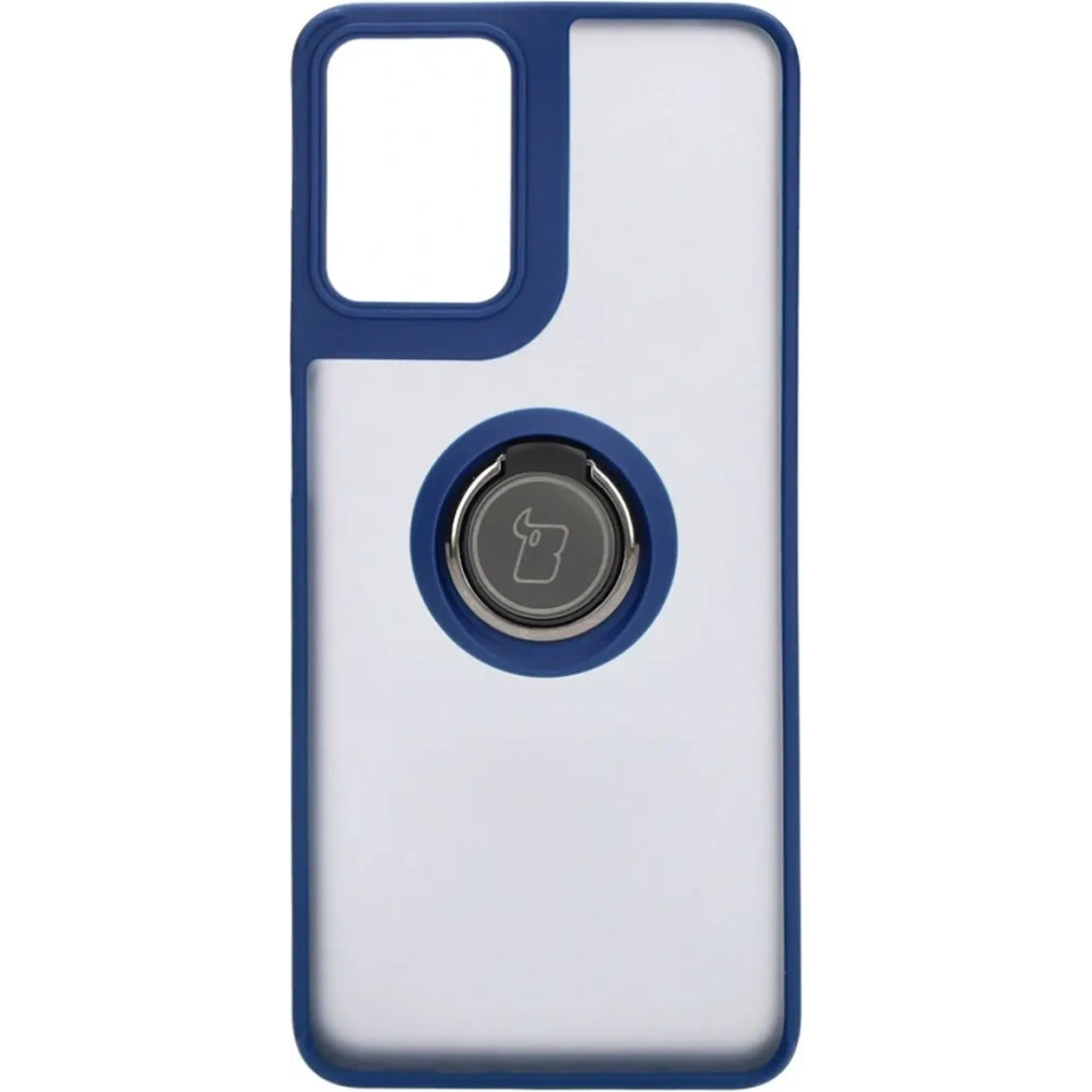 Hurtownia GSM - Bizon Case Hybrid Ring Motorola Moto G04 / G24 / G24 Power füstös sötétkék kerettel - BIZ8470 - {ean13} - Hurt
