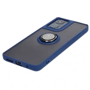 Hurtownia GSM - Bizon Case Hybrid Ring Motorola Moto G04 / G24 / G24 Power rauchig mit einem dunkelblauen Rahmen - BIZ8470 - {ean13} - Hurt