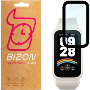 Hurtownia GSM - Bizon Glass Watch Edge Hybrid Xiaomi Bandă Inteligentă 9 Activă / Bandă Inteligentă Redmi 3 neagră - BIZ8471 - {ean13} - Hurt