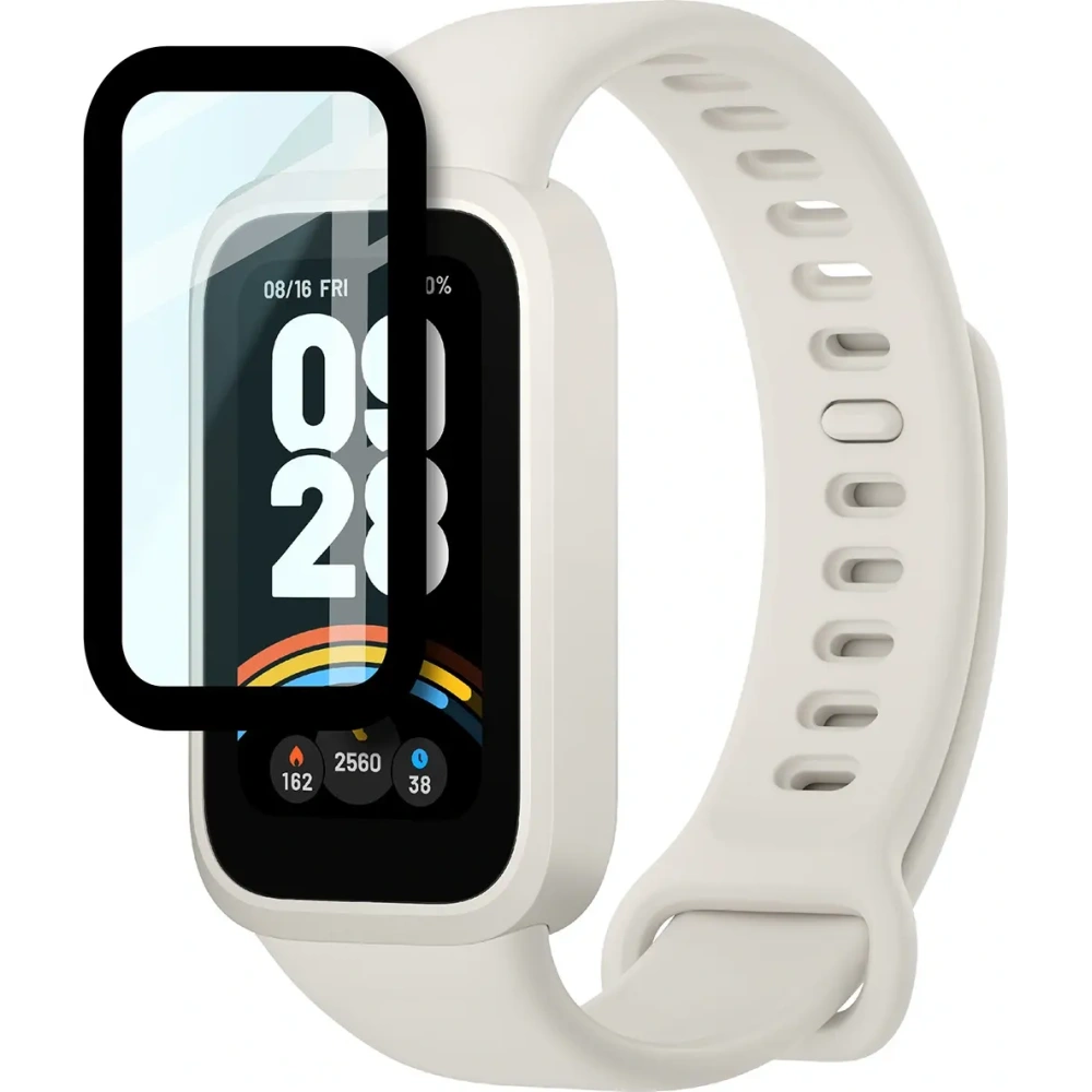 Hurtownia GSM - Bizon Glass Watch Edge Hybrid Xiaomi Bandă Inteligentă 9 Activă / Bandă Inteligentă Redmi 3 neagră - BIZ8471 - {ean13} - Hurt