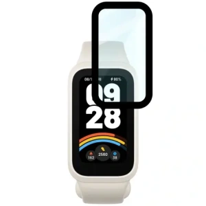 Hurtownia GSM - Bizon Glass Watch Edge Hybrid Xiaomi Okos Karkötő 9 Aktív / Redmi Okos Karkötő 3 fekete - BIZ8471 - {ean13} - Hurt
