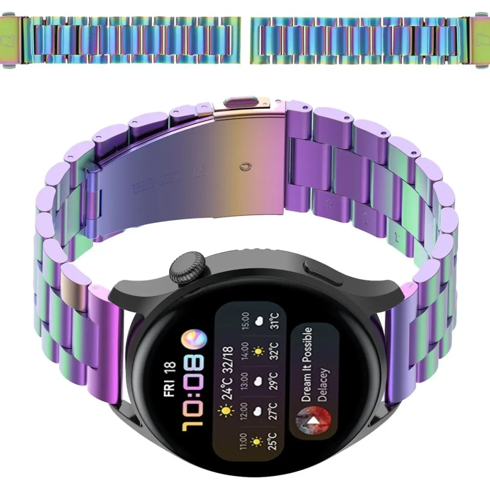 Hurtownia GSM - Bizon Szíjóra Aura Okosóra 18 mm szivárvány - BIZ8472 - {ean13} - Hurt
