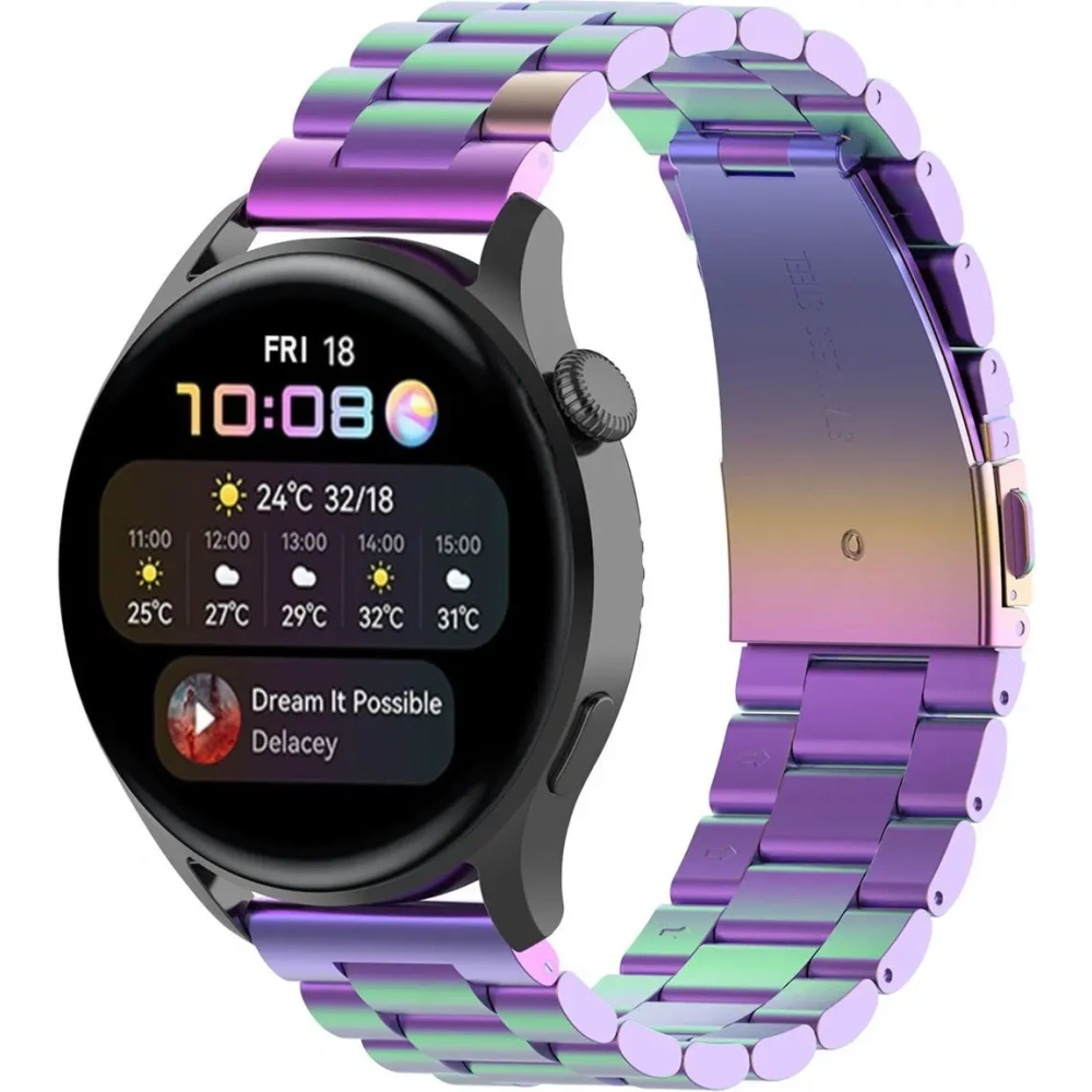 Hurtownia GSM - Bizon Szíjóra Aura Okosóra 18 mm szivárvány - BIZ8472 - {ean13} - Hurt