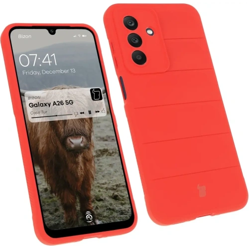 Pancerne etui Bizon Case Tur do Samsung Galaxy A26 5G czerwone
