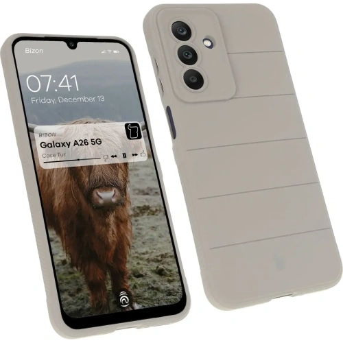 Pancerne etui Bizon Case Tur do Samsung Galaxy A26 5G jasnoszare