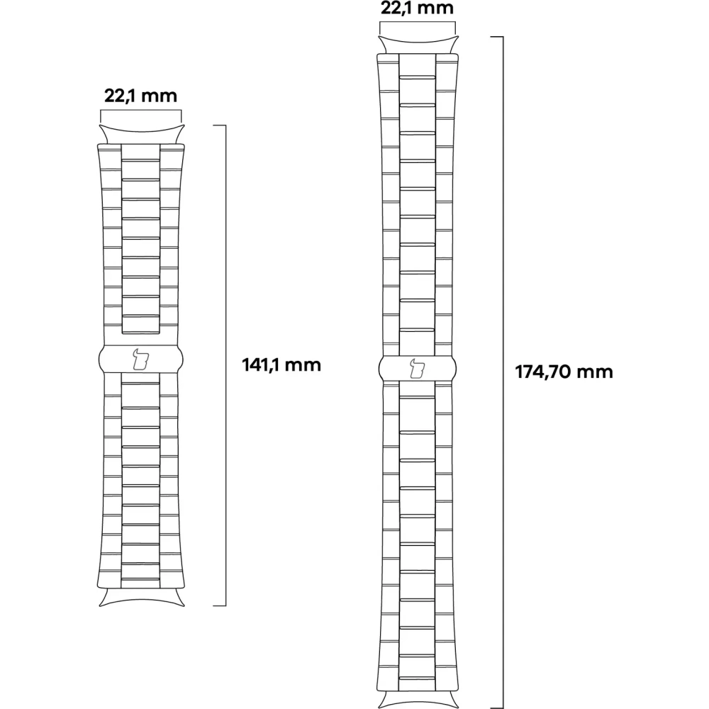 Hurtownia GSM - Bizon Strap Óra Aura Okosóra 22 mm arany - BIZ8477 - {ean13} - Hurt