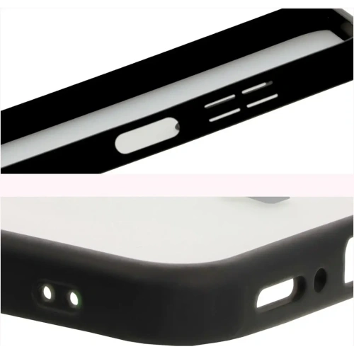 Etui Bizon Case Angelo do Samsung Galaxy A26 5G przydymione z czarną ramką