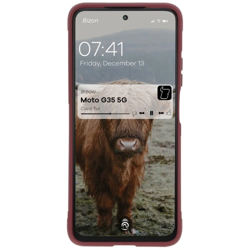 Pancerne etui Bizon Case Tur do Motorola Moto G35 5G ciemnofioletowe