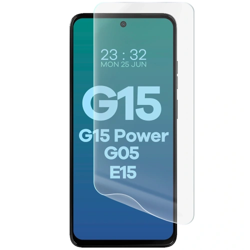 Folia hydrożelowa na ekran Bizon Glass Hydrogel Front do Motorola Moto G15 / G15 Power / G05 / E15 [2 PACK]