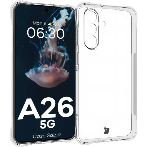 Elastyczne etui Bizon Case Salpa do Samsung Galaxy A26 5G przezroczyste