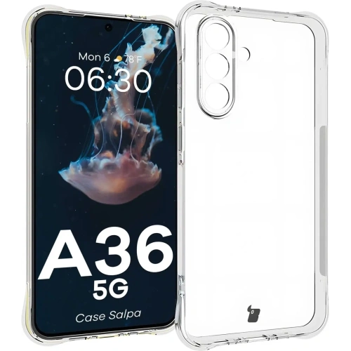 Elastyczne etui Bizon Case Salpa do Samsung Galaxy A36 5G przezroczyste