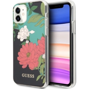 Etui Guess GUHCN61IMLFL01 Apple iPhone 11 czarny/black N°1 Flower Collection