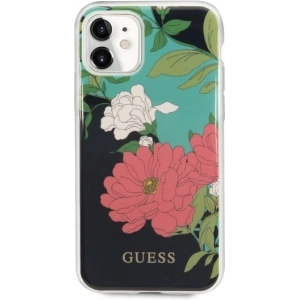 Etui Guess GUHCN61IMLFL01 Apple iPhone 11 czarny/black N°1 Flower Collection
